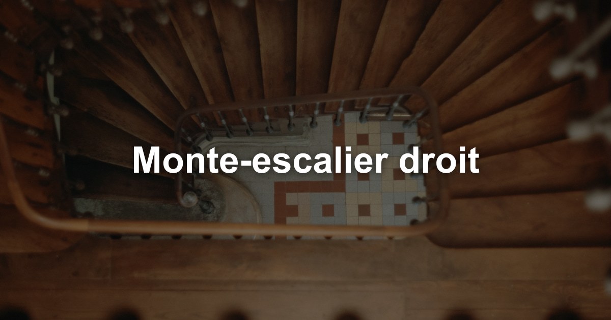 Monte-escalier droit dans l'arrondissement de Dinant