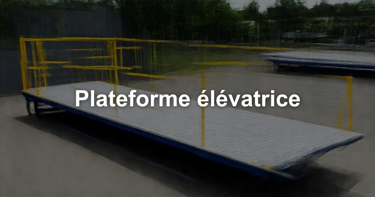 Plateforme élévatrice dans l'arrondissement de Dinant